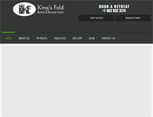 Tablet Screenshot of kingsfoldretreat.com